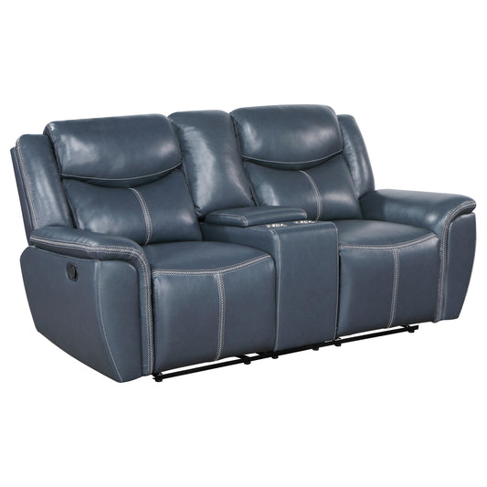 Sloane Motion Loveseat in Blue - Coaster Furniture