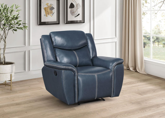 Sloane Recliner in Blue - Coaster Furniture