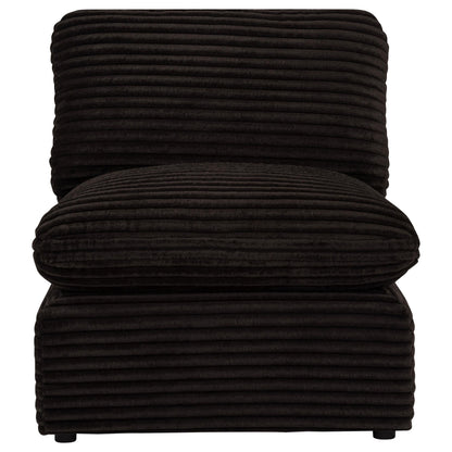 Collins Armless Chair - Chocolate Brown