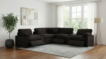 Collins Pwr Sectional 7-Piece Set - Chocolate Brown