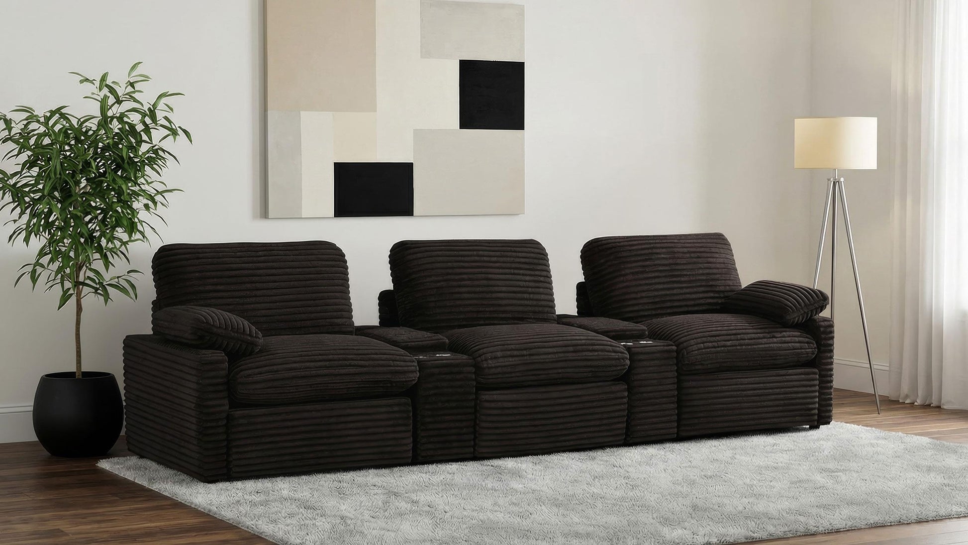 Collins Pwr Theatre 5-Piece Set - Chocolate Brown