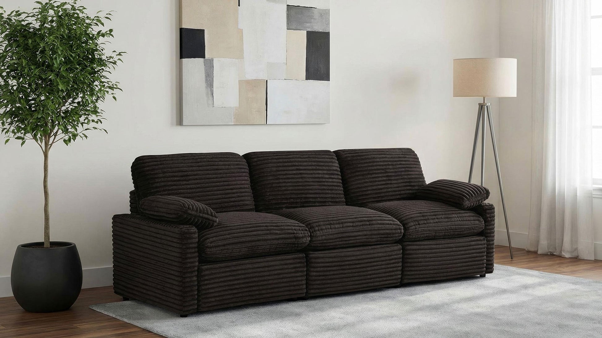 Collins Power Reclining Sofa - Chocolate Brown