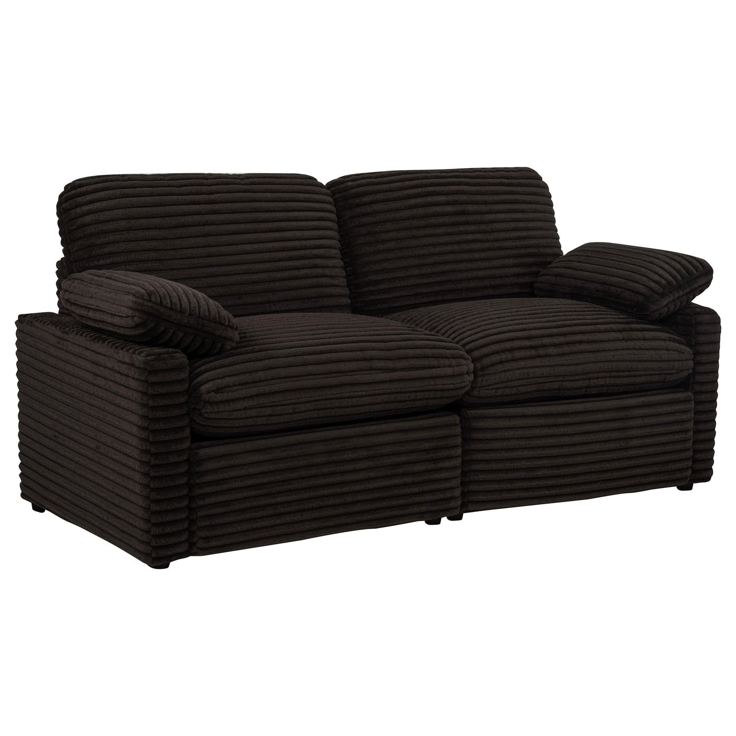 Collins Power Loveseat - Chocolate Brown