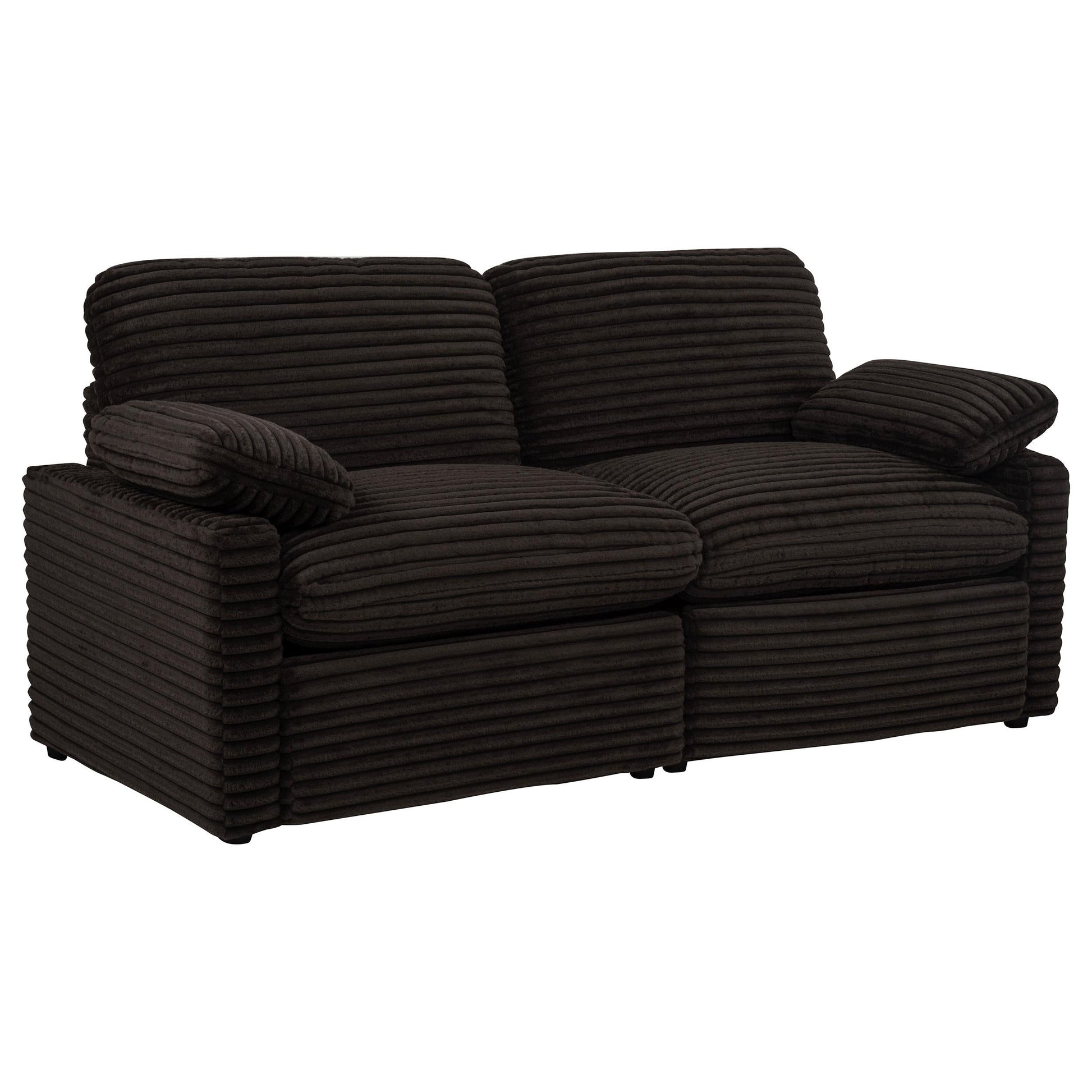 Collins Power Loveseat - Chocolate Brown