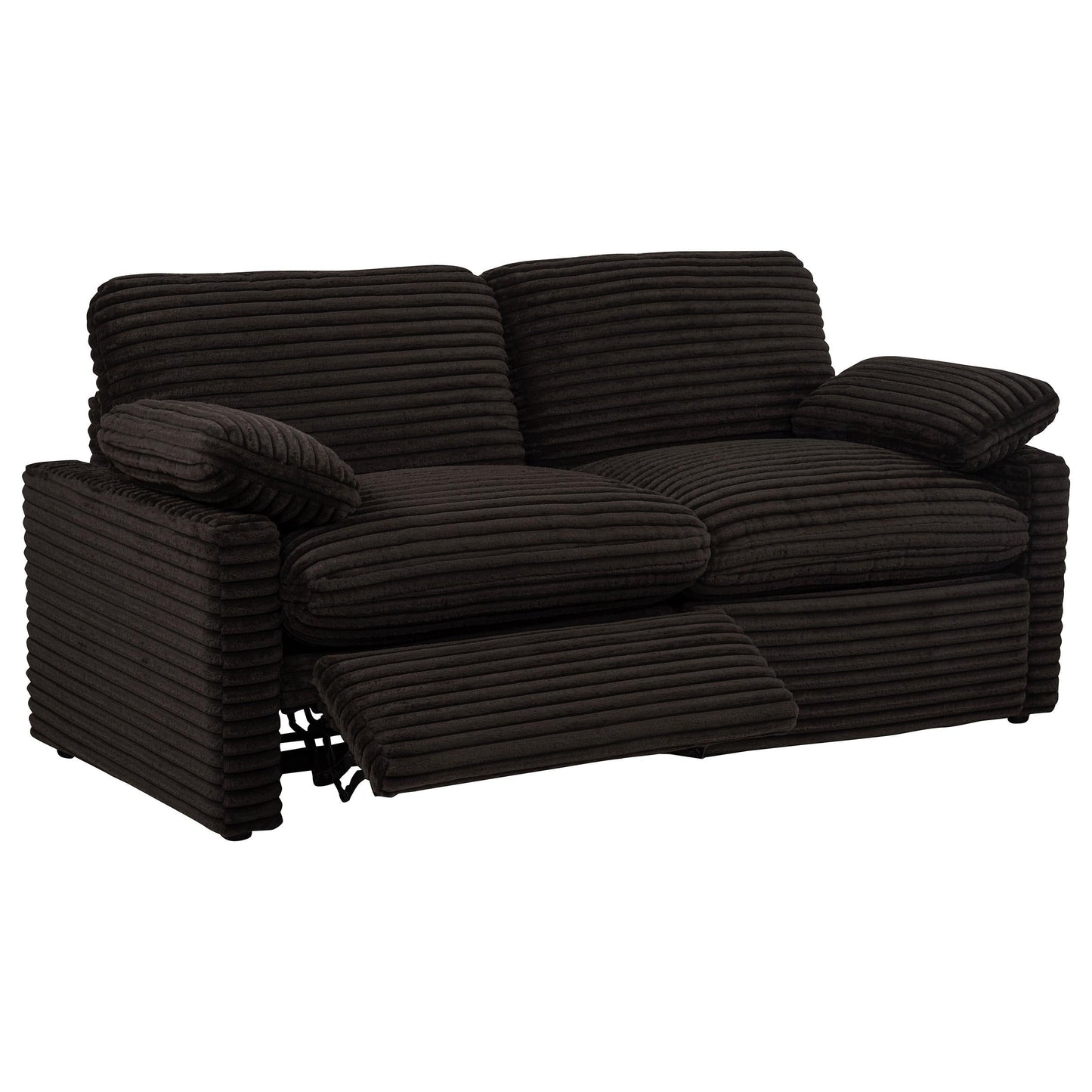 Collins Power Loveseat - Chocolate Brown