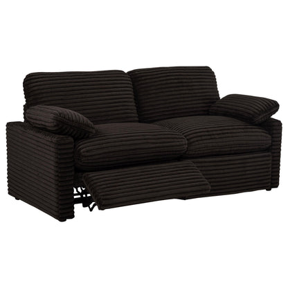 Collins Power Loveseat - Chocolate Brown