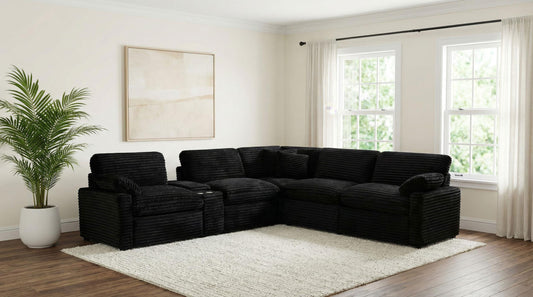 Collins Modular Power Sectional in Black - Coaster Furniture