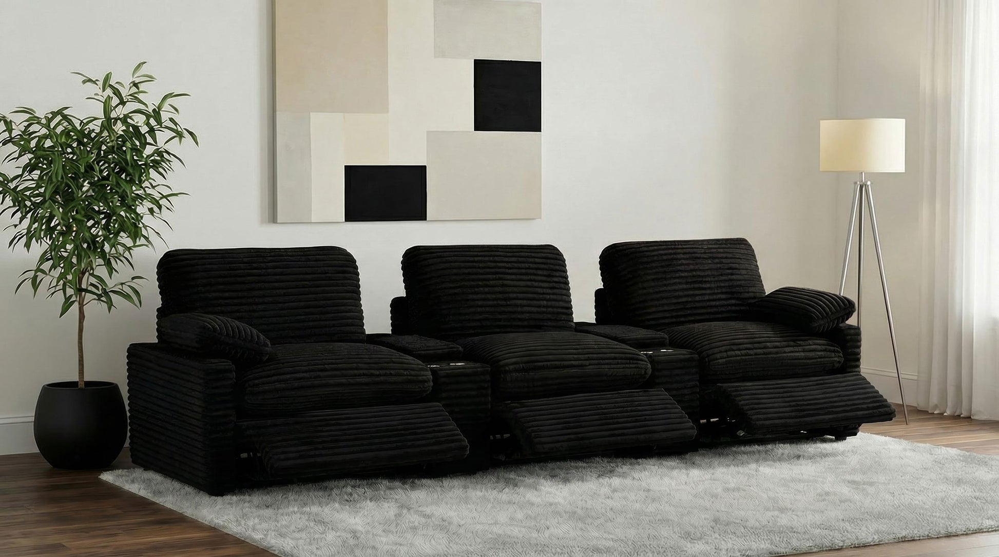 Collins Pwr Theatre 5-Piece Set - Black