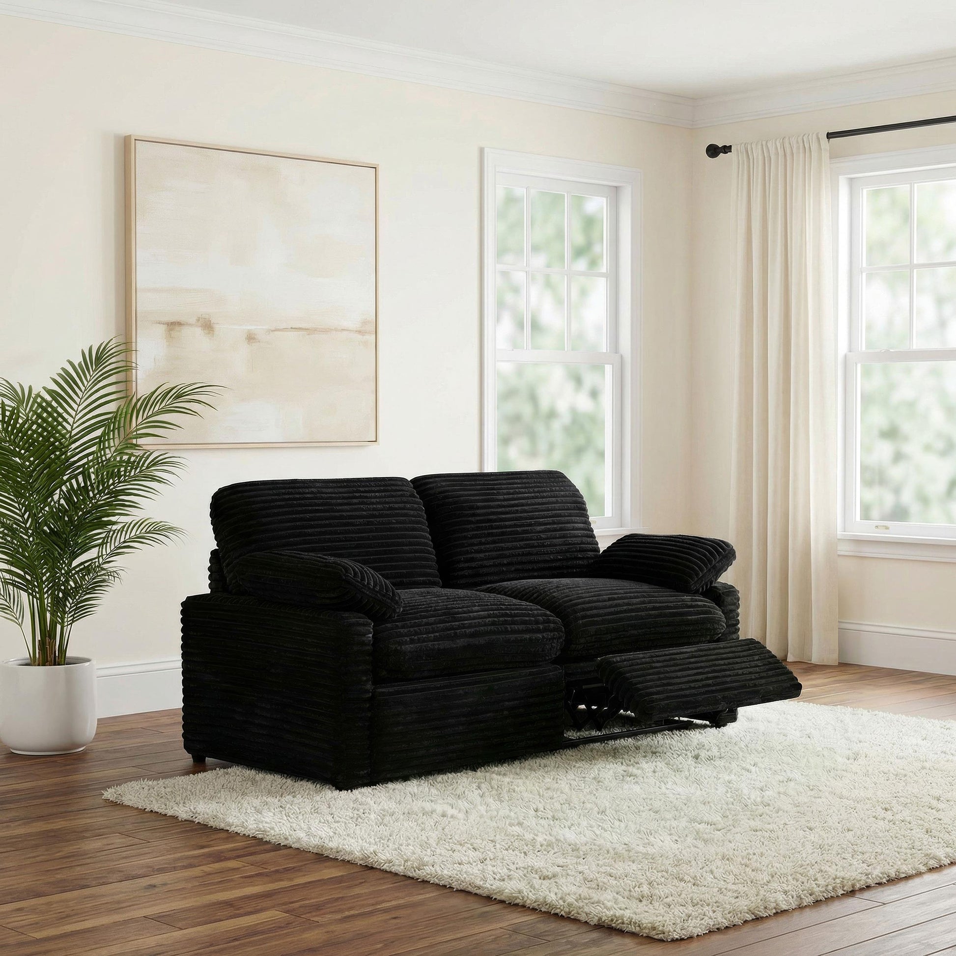 Collins Power Loveseat - Black