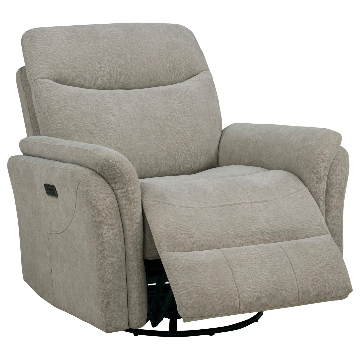 Adler Swivel Glider Recliner - Greige