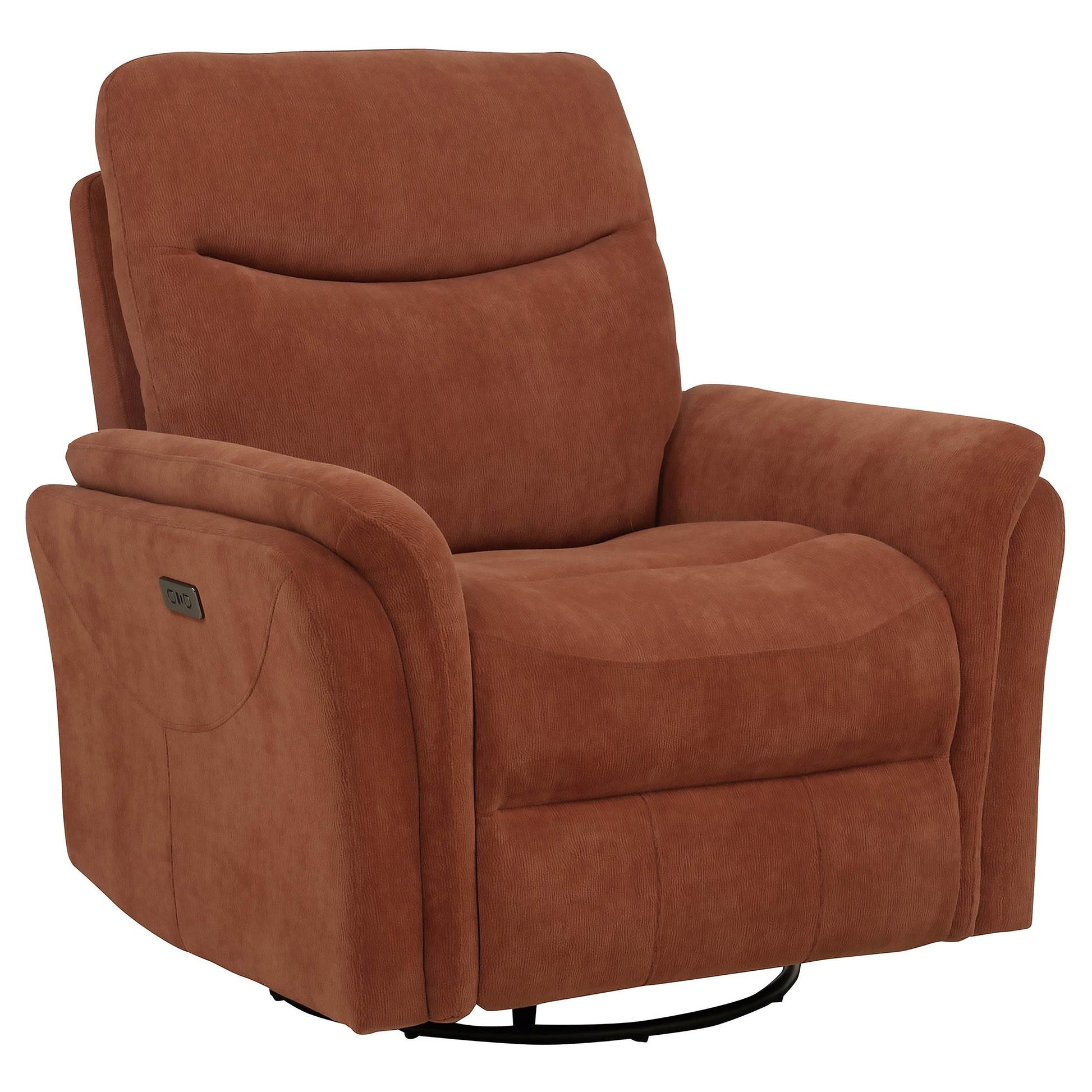 Adler Swivel Glider Recliner - Rust