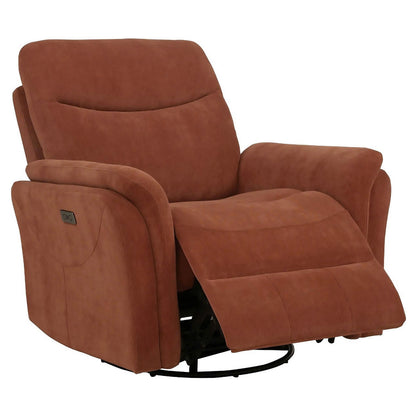 Adler Swivel Glider Recliner - Rust