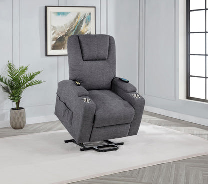 Louie Power Recliner - Dark Grey