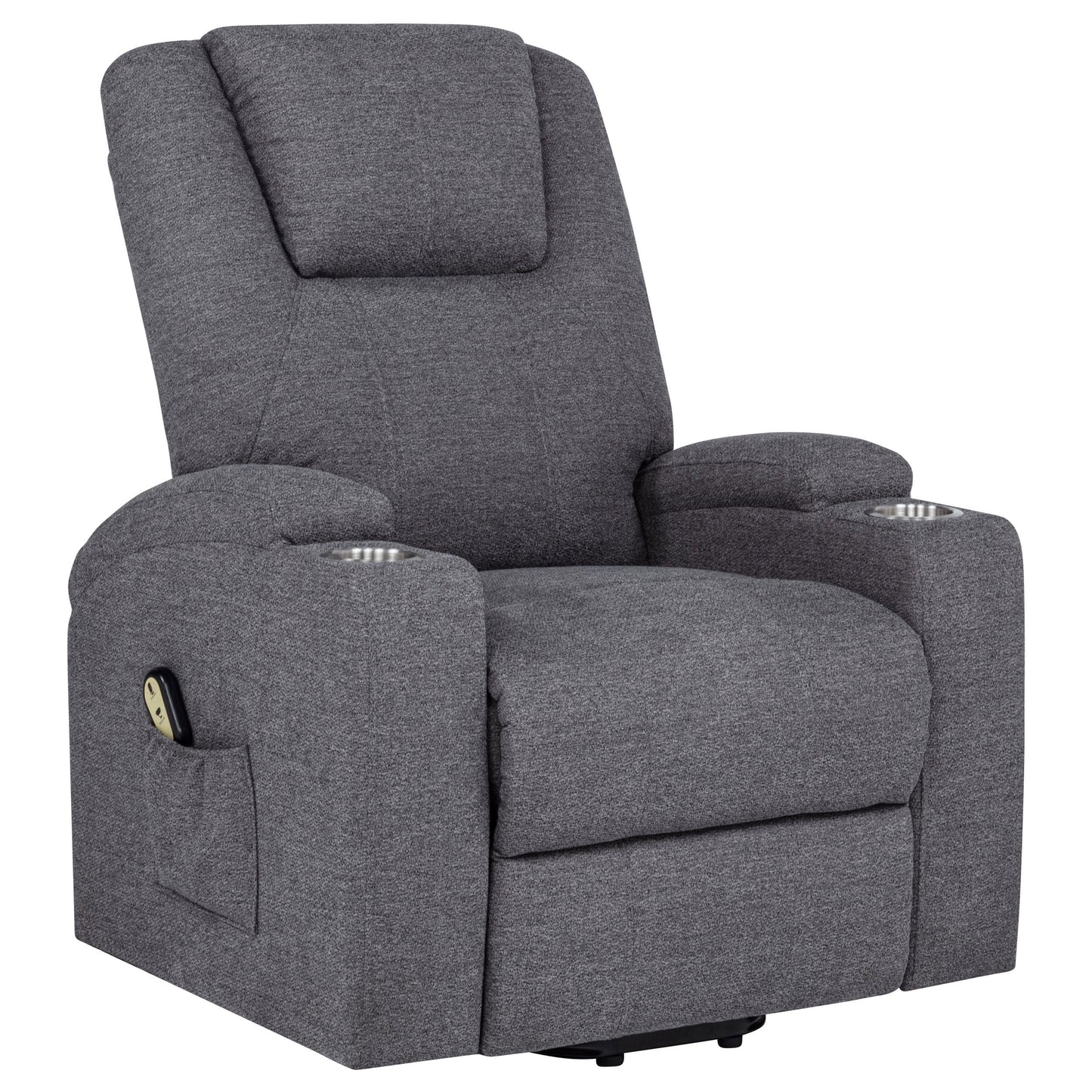 Louie Power Recliner - Dark Grey