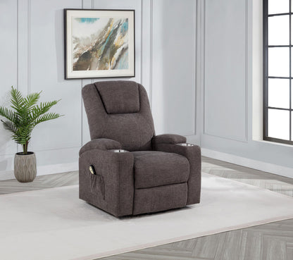 Louie Power Recliner - Brown