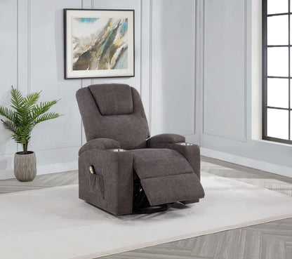 Louie Power Recliner - Brown