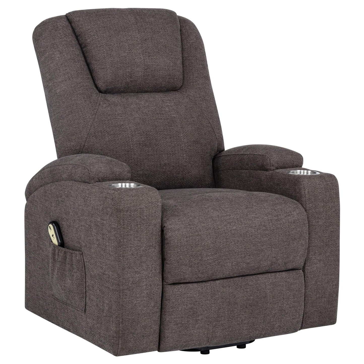 Louie Power Recliner - Brown