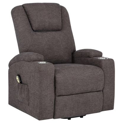 Louie Power Recliner - Brown