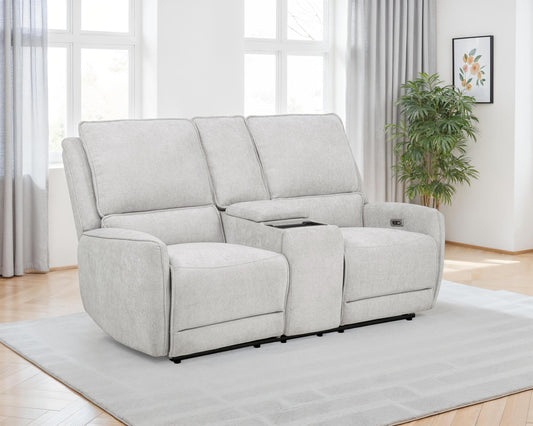 Sylmar Power Loveseat in Dove Grey - Coaster Furniture