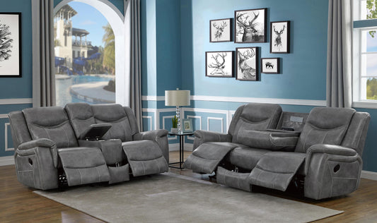 Conrad Reclining 2-Piece Set in Grey - Coaster Furniture