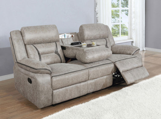 Greer Motion Sofa in Taupe - Coaster Furniture