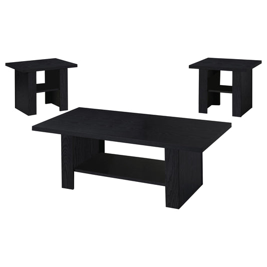 Rodez Coffee Table Set in Black - Coaster Furniture