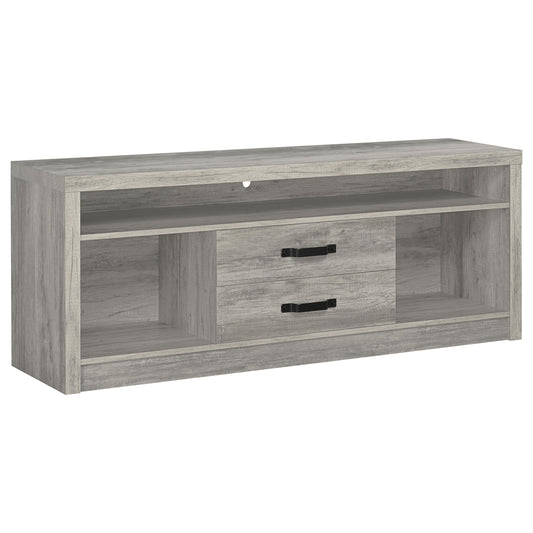 Burke Tv Stand in Grey Driftwood - Coaster Furniture