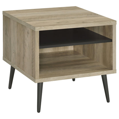 Welsh End Table in Distressed Pine - Coaster Furniture