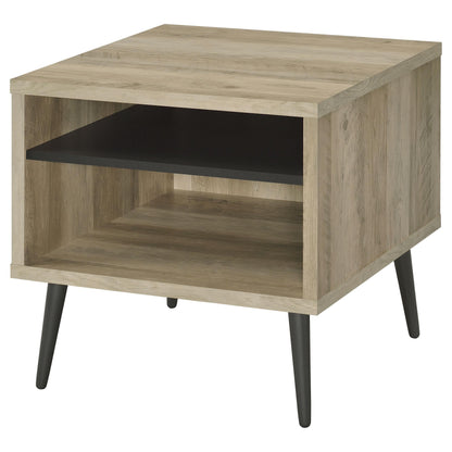 Welsh End Table in Distressed Pine - Coaster Furniture