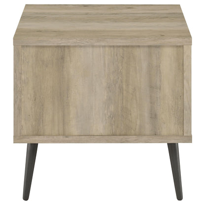 Welsh End Table in Distressed Pine - Coaster Furniture