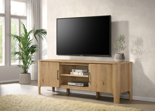 Rowe Tv Stand in Light Oak - Coaster Furniture