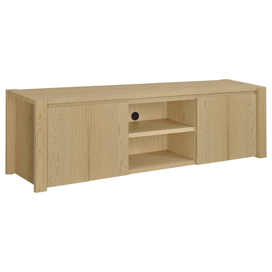 Rowe Tv Stand in Light Oak - Coaster Furniture