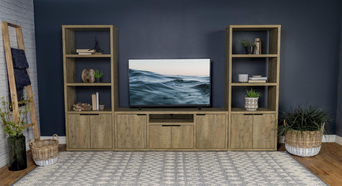 Tabby 3-Piece Entertainment Center in Mango - Coaster Furniture