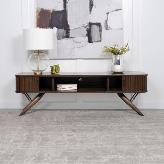 Valna Tv Stand in Walnut - Coaster Furniture