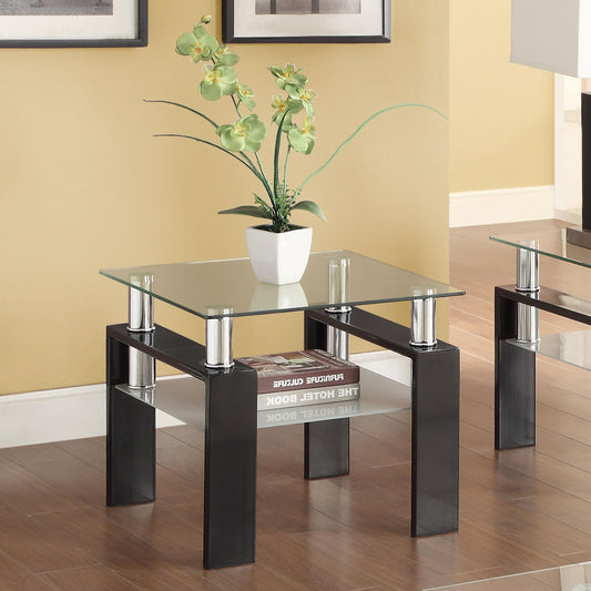 Dyer End Table in Black - Coaster Furniture