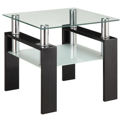 Dyer End Table in Black - Coaster Furniture