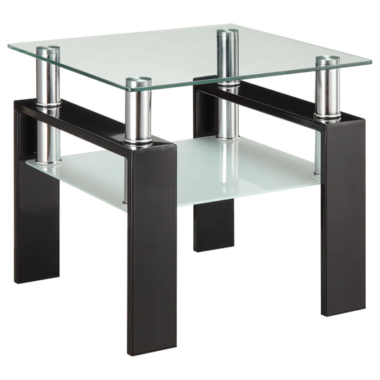 Dyer End Table in Black - Coaster Furniture