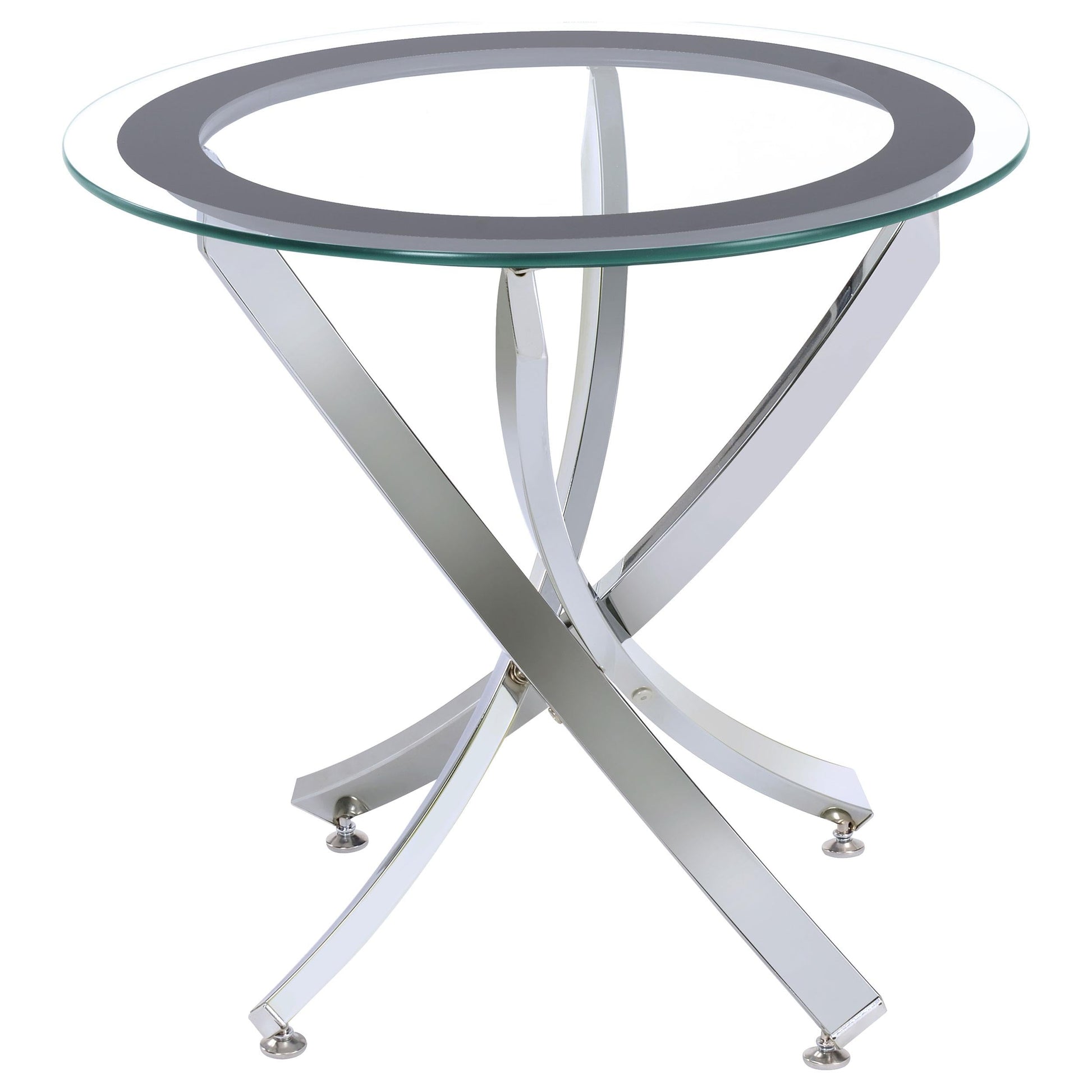 Brooke End Table - Chrome
