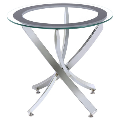 Brooke End Table - Chrome