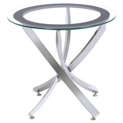 Brooke Coffee Table 3-Piece Set - Chrome