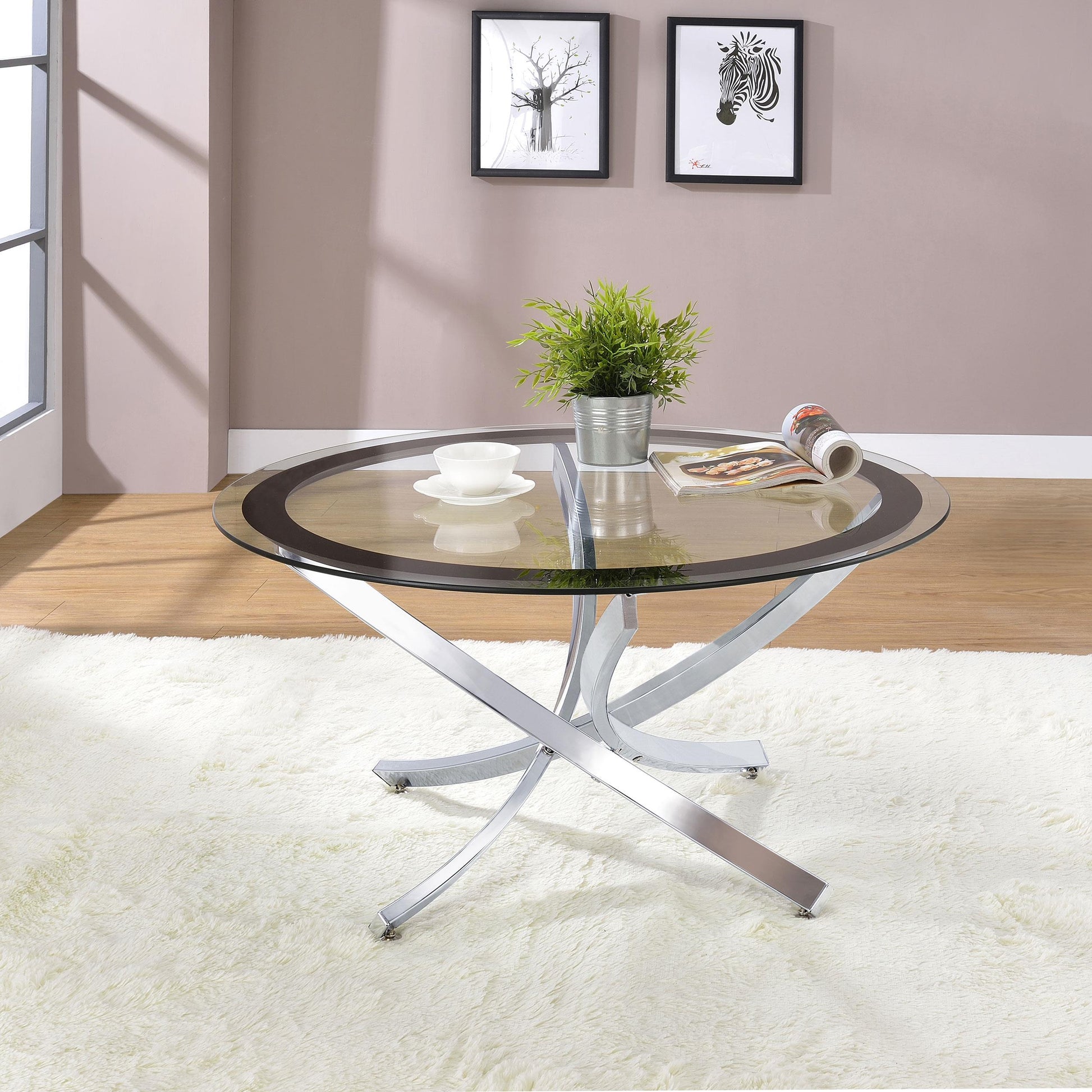 Brooke Coffee Table - Chrome