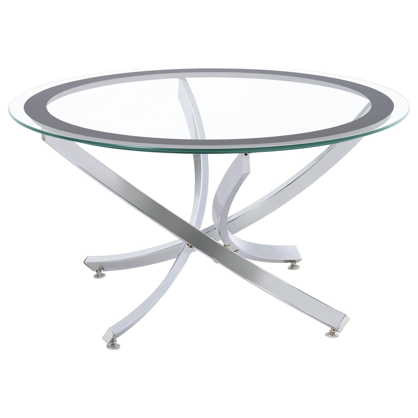 Brooke Coffee Table - Chrome