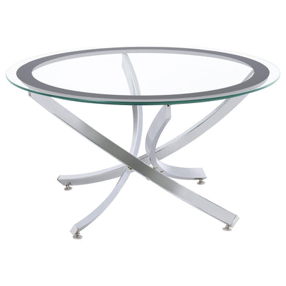 Brooke Coffee Table - Chrome
