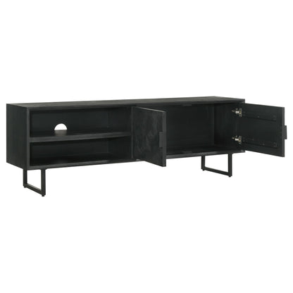 Marsden Tv Stand in Charcoal Black - Coaster Furniture