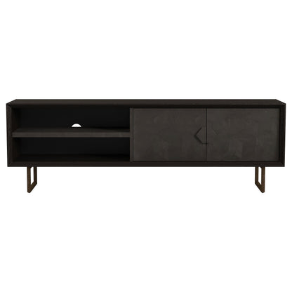 Marsden Tv Stand in Charcoal Black - Coaster Furniture