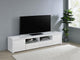 Jude Tv Stand in White High Gloss - Coaster Furniture