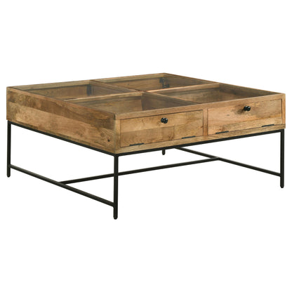 Stephie Coffee Table in Honey Brown - Coaster Furniture