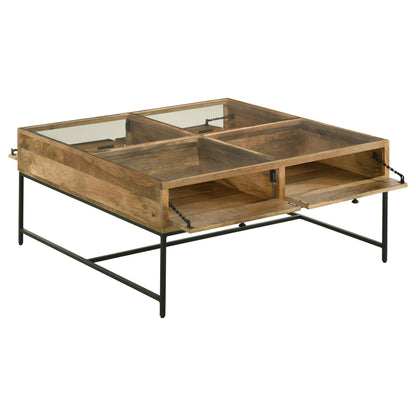 Stephie Coffee Table in Honey Brown - Coaster Furniture