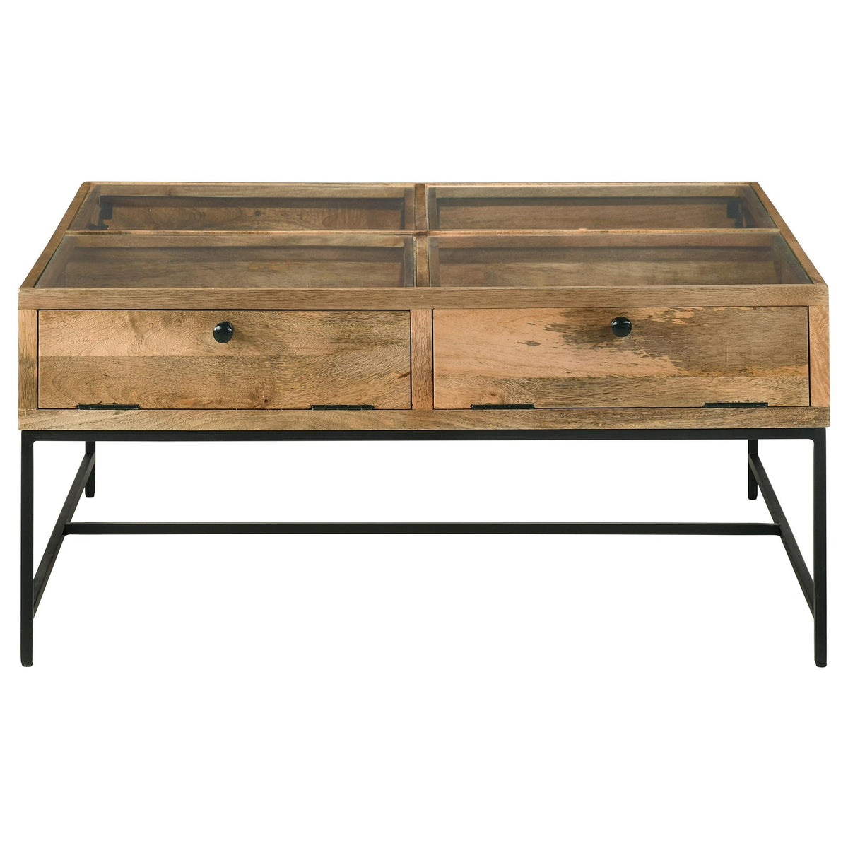 Stephie Coffee Table in Honey Brown - Coaster Furniture