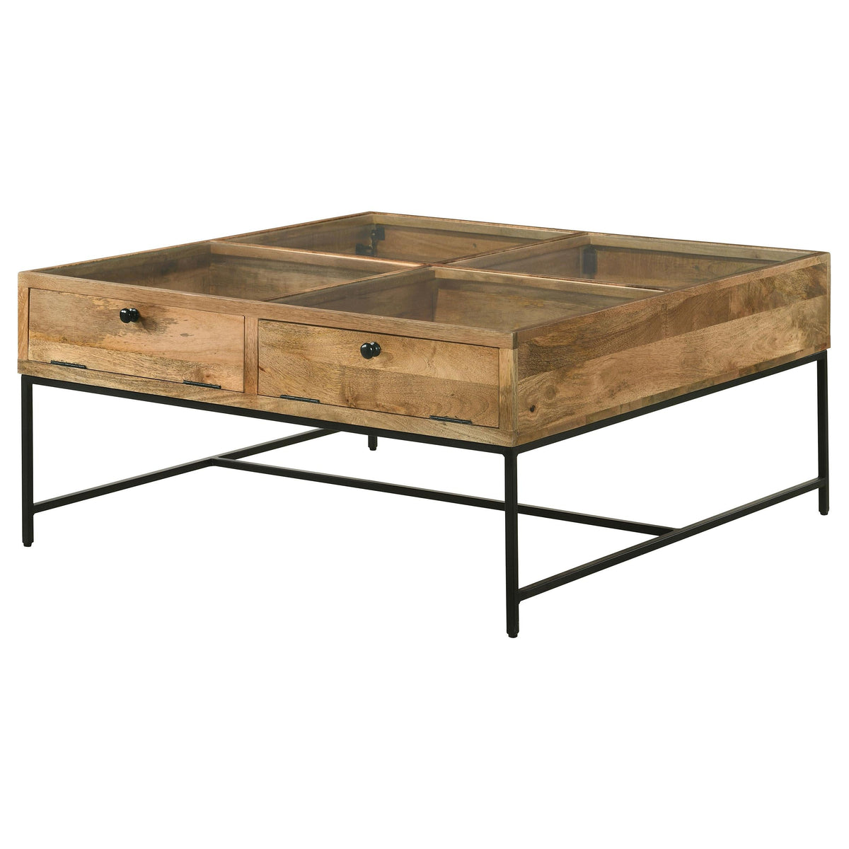 Stephie Coffee Table in Honey Brown - Coaster Furniture